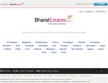 Tablet Screenshot of bharatestates.com